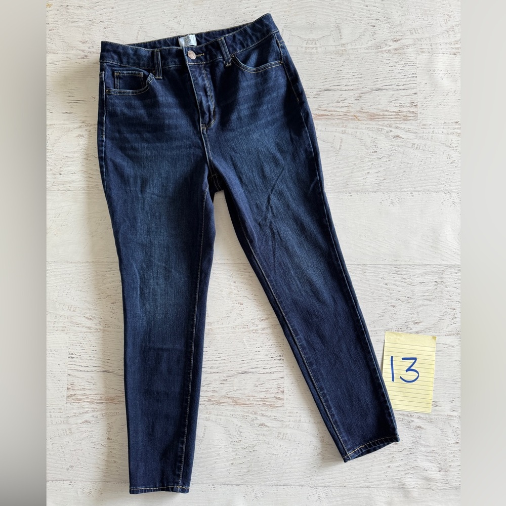 Dark wash denim jeans. Size 10, short length. Gently loved 💙